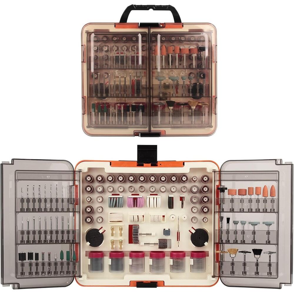 🔥508-Piece Rotary Tool Accessory Kit (1/8in) w/t Organizer BNWT🔥
